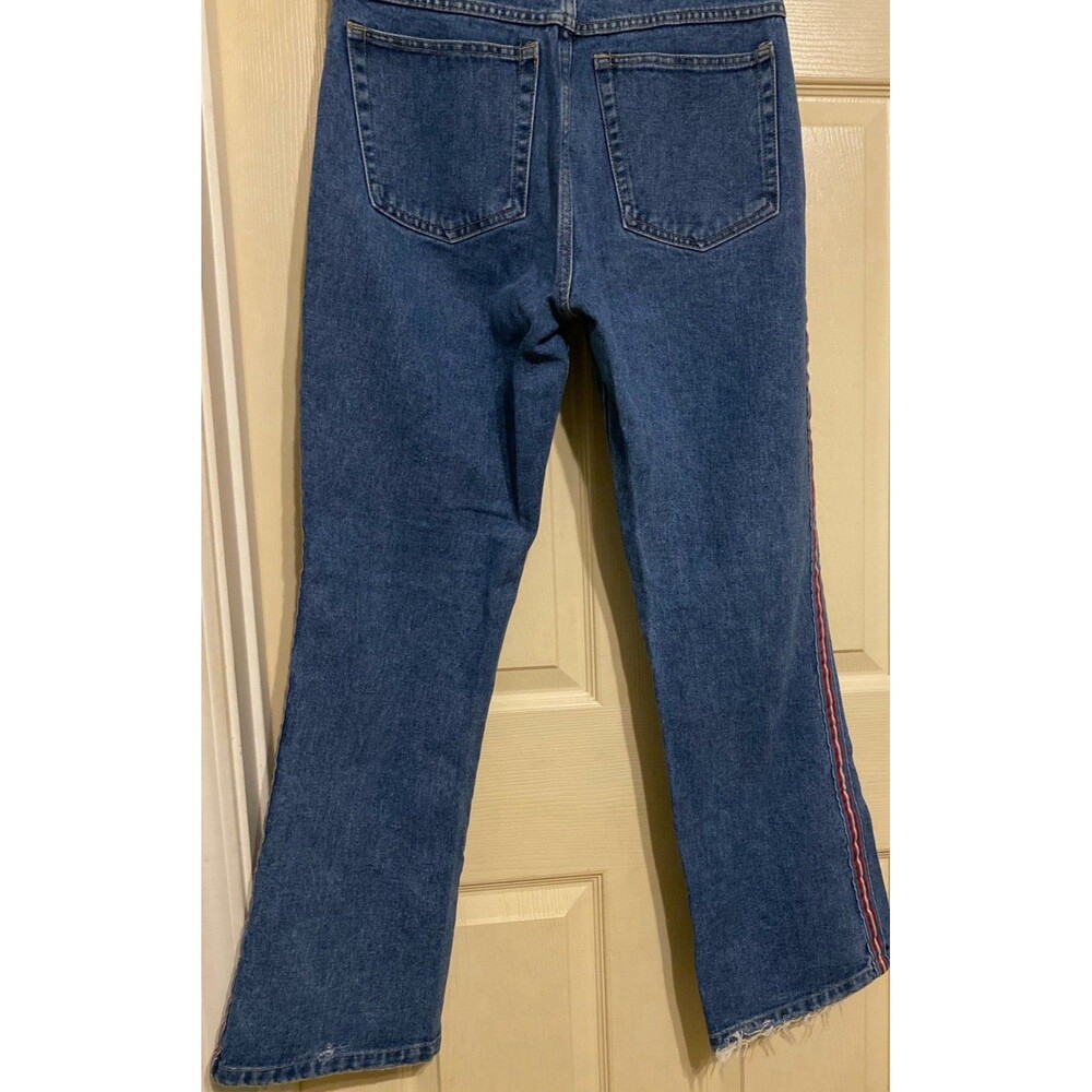 Xhilaration Womens Juniors 11 VTG Grunge 90s Y2K Jeans Side Stripes 100% Cotton - Picture 4 of 15